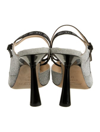 Jimmy Choo Glitter Glitter Accents Slingback Pumps