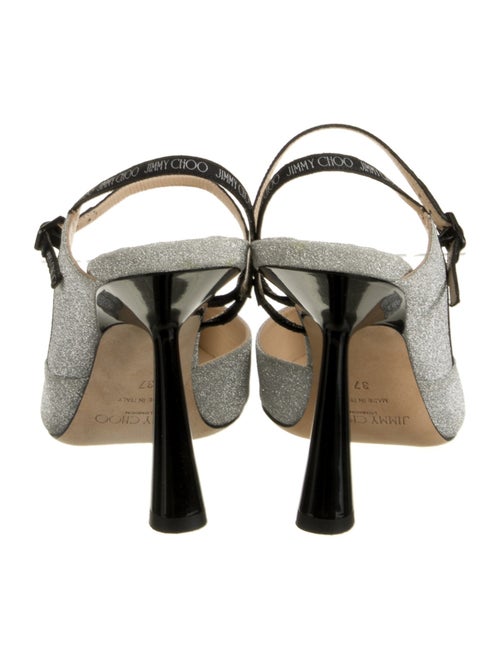 Jimmy Choo Glitter Glitter Accents Slingback Pumps
