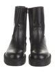 Jimmy Choo Leather Leather Trim Embellishment Moto Boots