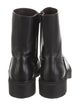 Jimmy Choo Leather Leather Trim Embellishment Moto Boots