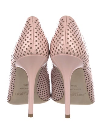 Jimmy Choo Patent Leather Lasercut Accents Pumps