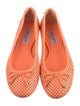 Jimmy Choo Leather Lasercut Accents Ballet Flats