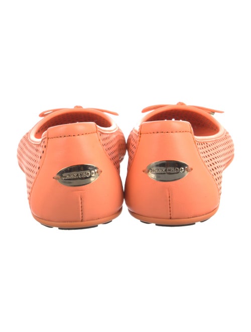 Jimmy Choo Leather Lasercut Accents Ballet Flats