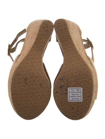 Jimmy Choo Snakeskin T-Strap Sandals