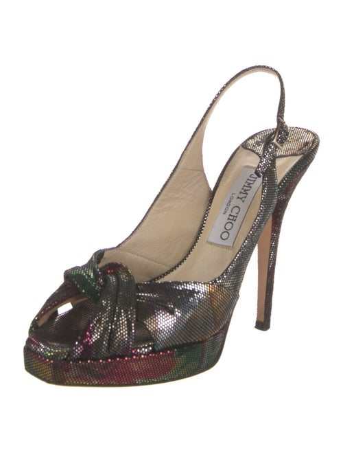 Jimmy Choo Printed Slingback Pumps