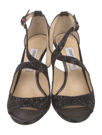 Jimmy Choo Glitter Glitter Accents D'Orsay Pumps