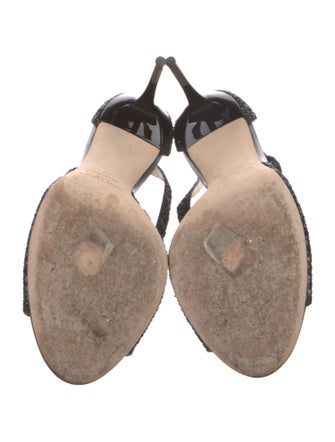 Jimmy Choo Glitter Glitter Accents D'Orsay Pumps