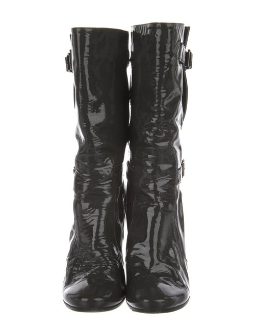 Jimmy Choo Patent Leather Slouch Boots