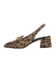 Jimmy Choo Ponyhair Animal Print Slingback Pumps