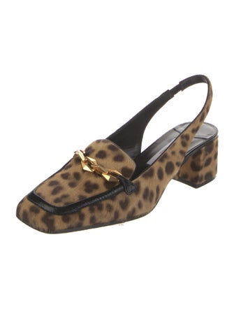 Jimmy Choo Ponyhair Animal Print Slingback Pumps
