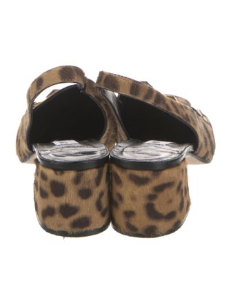 Jimmy Choo Ponyhair Animal Print Slingback Pumps