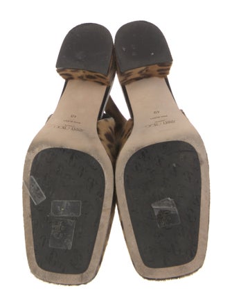 Jimmy Choo Ponyhair Animal Print Slingback Pumps
