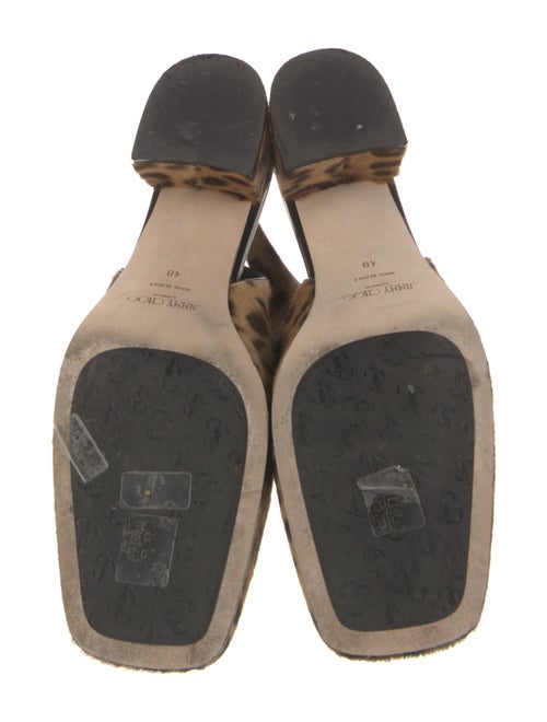 Jimmy Choo Ponyhair Animal Print Slingback Pumps