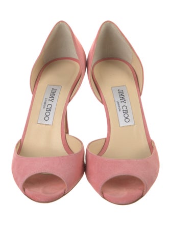 Jimmy Choo Suede D'Orsay Pumps