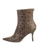 Jimmy Choo Embossed Leather Animal Print Pumps