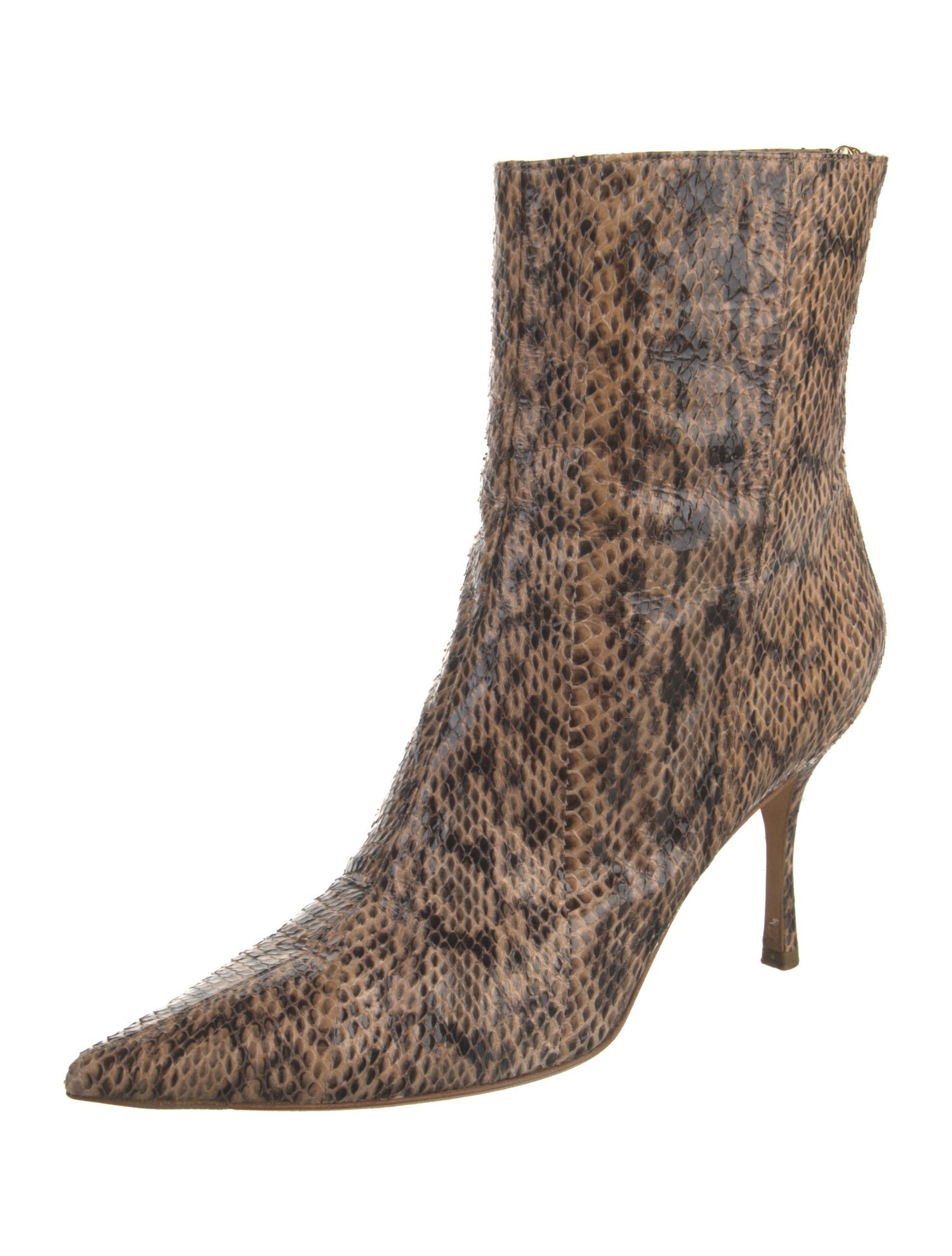 Jimmy Choo Embossed Leather Animal Print Pumps