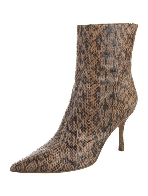 Jimmy Choo Embossed Leather Animal Print Pumps