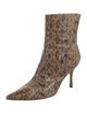 Jimmy Choo Embossed Leather Animal Print Pumps