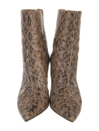 Jimmy Choo Embossed Leather Animal Print Pumps