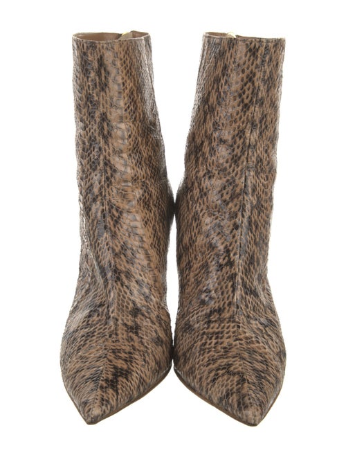 Jimmy Choo Embossed Leather Animal Print Pumps