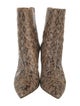 Jimmy Choo Embossed Leather Animal Print Pumps