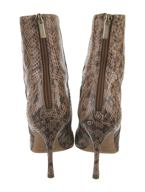 Jimmy Choo Embossed Leather Animal Print Pumps