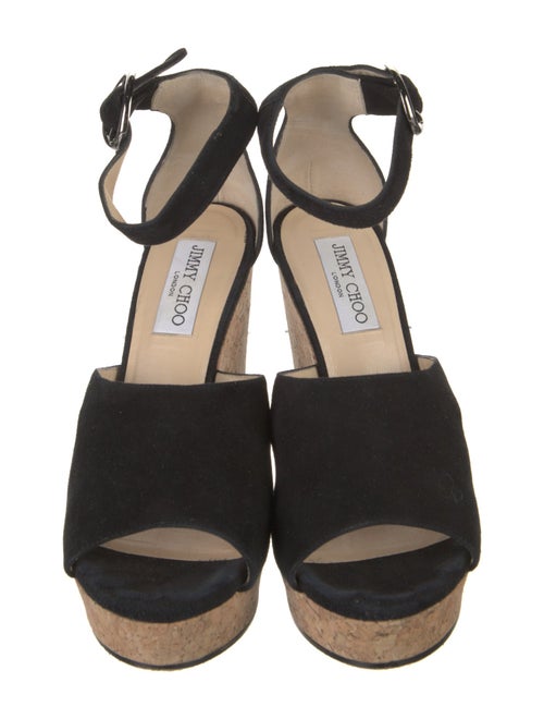 Jimmy Choo Suede Cutout Accent Sandals