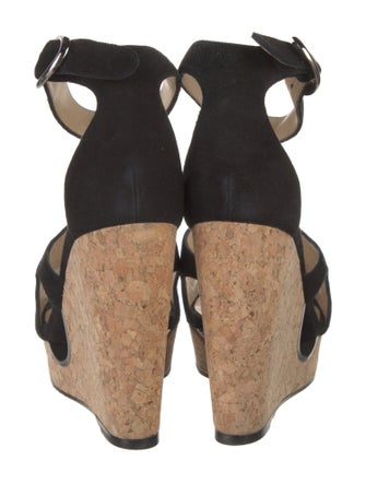 Jimmy Choo Suede Cutout Accent Sandals