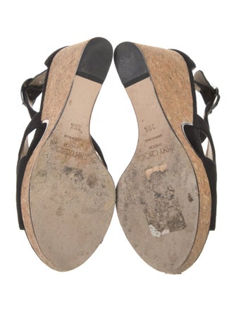 Jimmy Choo Suede Cutout Accent Sandals