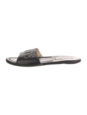 Jimmy Choo Leather Slides