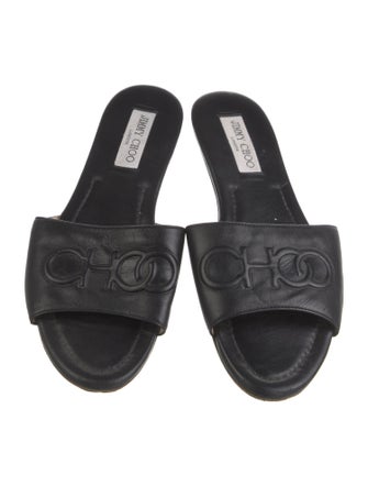 Jimmy Choo Leather Slides
