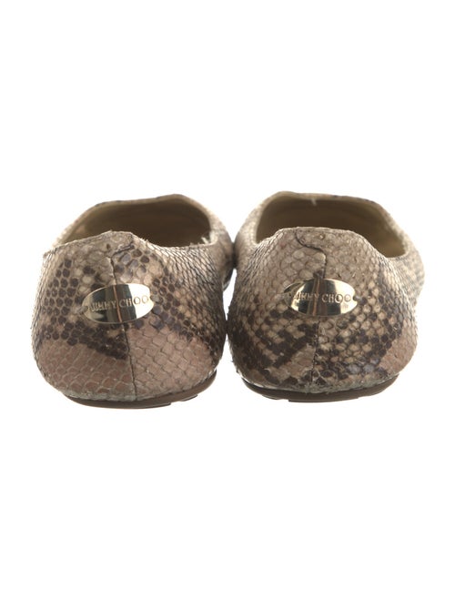 Jimmy Choo Snakeskin Animal Print Flats