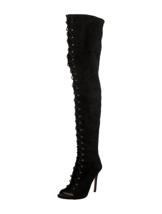 Jimmy Choo Suede Lace-Up Boots