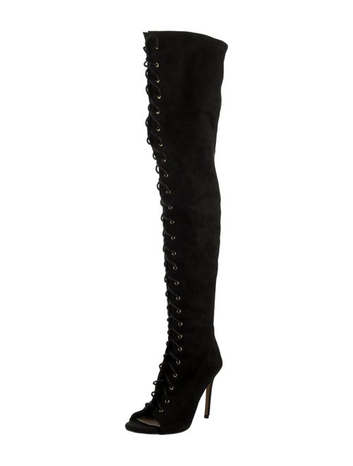 Jimmy Choo Suede Lace-Up Boots