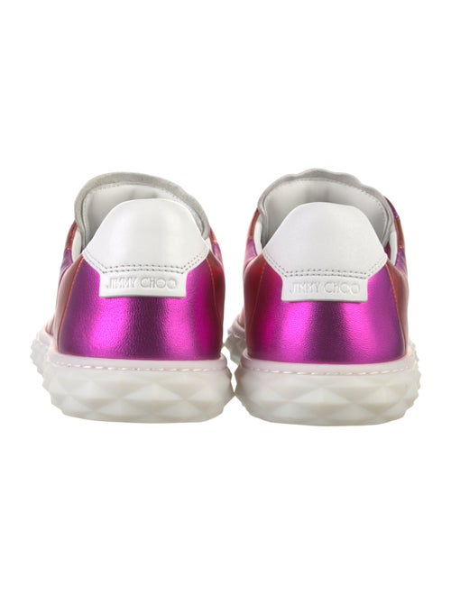 Jimmy Choo Leather Striped Sneakers