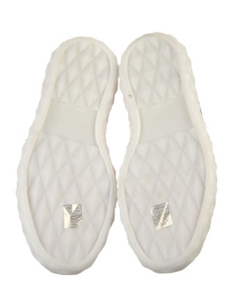 Jimmy Choo Leather Striped Sneakers