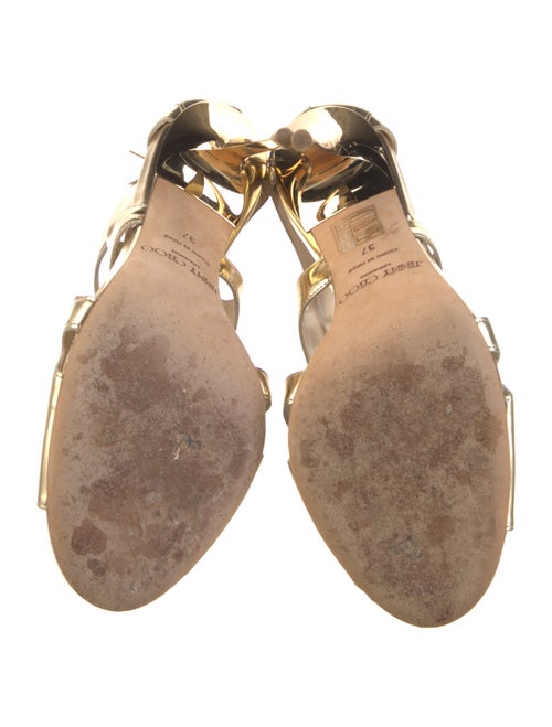 Jimmy Choo Leather T-Strap Pumps