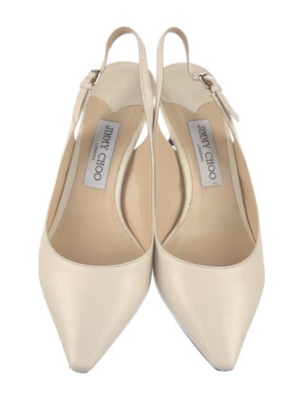 Jimmy Choo Leather Slingback Pumps