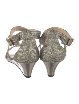 Jimmy Choo Glitter Glitter Accents Sandals