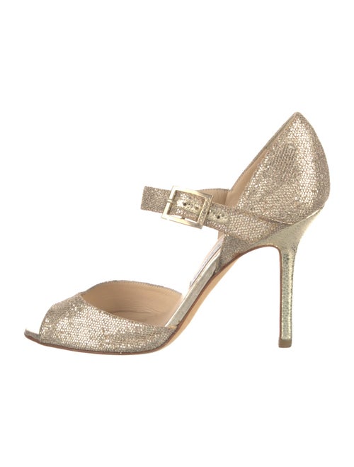 Jimmy Choo Glitter D'Orsay Pumps