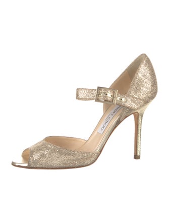 Jimmy Choo Glitter D'Orsay Pumps