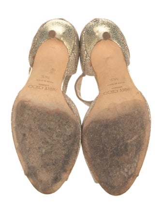 Jimmy Choo Glitter D'Orsay Pumps