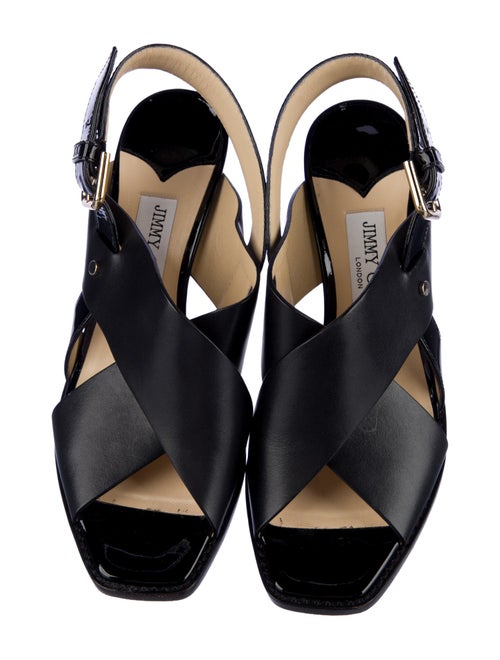 Jimmy Choo Leather Slingback Sandals