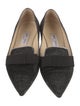 Jimmy Choo Velvet Bow Accents Loafers