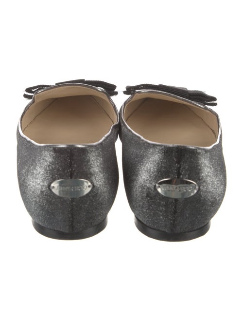 Jimmy Choo Velvet Bow Accents Loafers