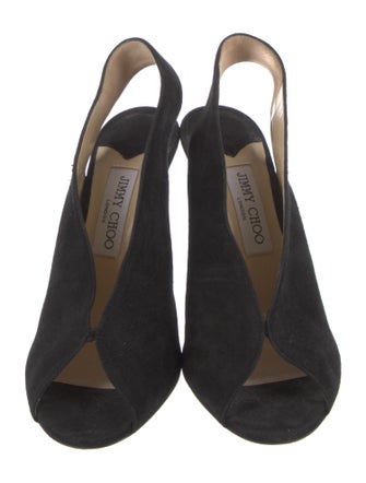 Jimmy Choo Suede Slingback Sandals