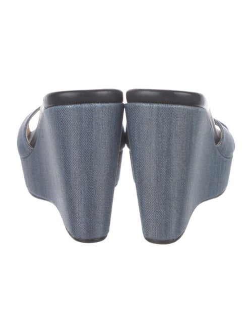 Jimmy Choo Denim Printed Slides