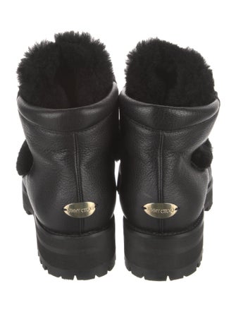 Jimmy Choo Leather Combat Boots