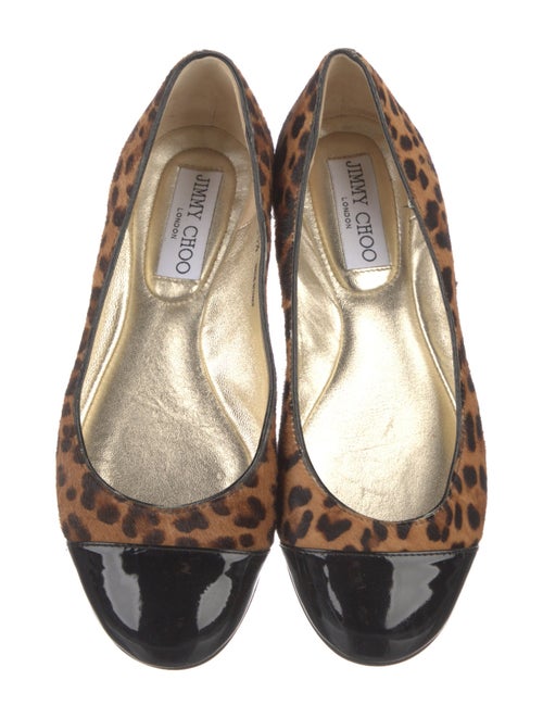 Jimmy Choo Ponyhair Animal Print Flats