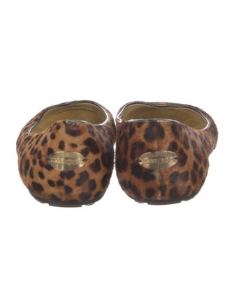 Jimmy Choo Ponyhair Animal Print Flats